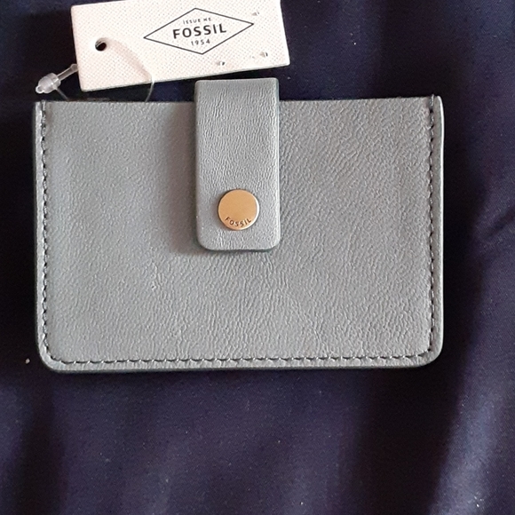 Fossil Handbags - Brand new with tag on it Fossil steel blue wallet
